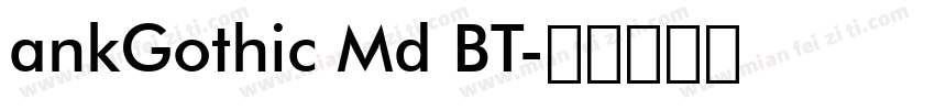 ankGothic Md BT字体转换